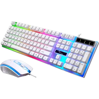 Premium T6 Quality RGB Gaming Keyboard And Mouse Combo Elevate Your Gaming Setup With High - Rokomari product